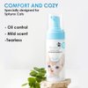 Mooncat Waterless Cat Shampoo, Licking Safe Dry Shampoo for Sphynx Cats, No Rinse Foam Cat Bath, Grooming for Cat, Kitten Sensitive Skin, Paraben Free, Oil Control, pH Balanced (5 oz) Shampoo ONLY