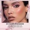 CAKAILA 20Colors Light Purple Pink Nude Basics Matte Eyeshadow Palette,Eye Shadow Travel Makeup Palette all in one Long Lasting Waterproof Ultra-Blendable,Great for Travel Gift Kit