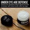 RUGGED & DAPPER Premium Men's Eye Cream | Age Defense for Dark Circles, Wrinkles & Puffy Eyes | Unscented | Hyaluronic Acid, Aloe + Argan Oil