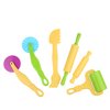 MAGIKON Colorful Dough Tools Kit for Children,6 Pieces, Multi-Functional, Fit for Little Hands