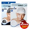 MAGIC Stocking Wave Cap Pack Hair Du Rag - 1 Black and 1 White, Spandex Fabric, Flexible, Breathable, one Size, Comfortable, Wig, Hair Extensions, Wig Cap, Stays on Your Head