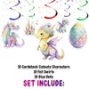 10 Pcs Enchanted Dragon Streamers - Magical Party Decorations for Girls' Baby Shower or Birthday, Fantasy-Themed Celebration Accents