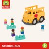 Battat – School Bus – 8Pc Construction Set – 5 Figures & 2 Blocks – Build-On Vehicle – 12 Months + – Locbloc® School Bus