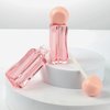 COSIDEA 20pcs Cute irregularly shaped 3ml 0.1oz Rose Empty lip gloss tubes with wand Pink Lipgloss tube containers for lip oil packing