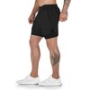 Surenow Mens Running Shorts，Workout Running Shorts for Men，2-in-1 Stealth Shorts，7-Inch Gym Yoga Outdoor Sports Shorts (Black2, M)