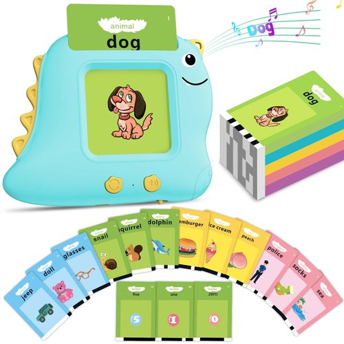 Alotwan Talking Flash Card, Learning Toys for Ages 2-4, Autism Sensory Toys for Toddlers, Speak Montessori Toys for 2+ Year Old, Kids Gift for Boys Girls Birthday Preschool Activity 510 Sight Words