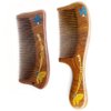 Sitronugras wooden combs set,Handmade Detangling comb with Fine teeth sandalwood combs with handle for Women Men Anti Static Adorable Shape Wooden Hair comb for Wavy Hair