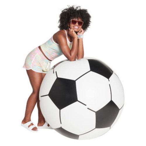 High Five - Jumbo Giant Inflatable Soccer Ball - Outside, Pool or Beach Play - 31 Inch Diameter - Packaging May Vary