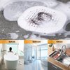 Hair Drain Catcher,Square Drain Cover for Shower Silicone Sink Drain Strainer Hair Stopper with Suction Cup,Easy to Install Suit for Bathroom,Bathtub,Kitchen 2 Pack(White)