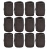 TOURNA Unique Sports Wristbands/Sweatbands Pack of 12 (6 Pair) Black