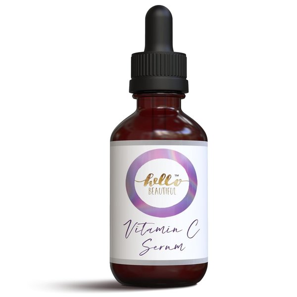 Hello Beautiful Vitamin C Face Serum - Boost Skin Collagen Hydrate & Plump Skin Anti Aging Anti Wrinkle Facial Serum For Skin Brightening