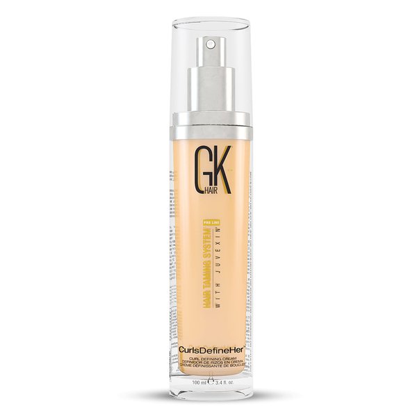 GK HAIR Global Keratin CurlsDefineHer (3.4 Fl Oz/100ml) Curl Defining Cream Curl Activator/Moisturizing Cream, Frizz Control for Natural Hair (3.4 fl. oz)