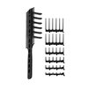 CombPal Scissor Clipper Over Comb Hair Cutting Tool - Barber Hair cutting kit - DIY Home Hair cutting Guide Comb Set (Classic Set, Black)