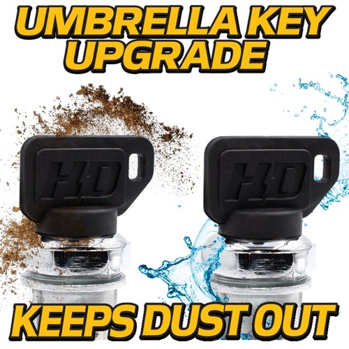 HD Switch Ignition Switch fits John Deere Gator 4x2 4x4 6x4 SR95 Military CS CX TH TS TX RSX XUV RSX850i RSX860i XUV620i XUV625i XUV825i XUV850D - Sport Turf E-Gator HPX - 3 Keys & Free Carabiner