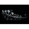 Princess Bridesmaid Flower Girl Rhinestone Crystal Tiara (Blue Crystals Silver Plated) T460