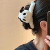 2 Pcs Plush Panda Hair Claw Clips Cartoon Animal Hair Jaw Clips Cute Hair Barrettes Ponytail Holder Hair Accessories for Women and Girls