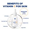 Skinlocity VIT C Hyaluronic Serum - Vitamin C and Hyaluronic Acid Serum for face formulated to help hydrate, brighten, and protect skin from damage - Reduce wrinkles and fine lines