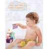 TI-TOO Baby Bath Toys, Fun Simple Physics Educational Bathtub Water Toy, Bath Time Fun Splash Toys for 1, 2, 3+ Year Old Boys Girls Toddlers, Safe Colorful Skin Friendly Waterwheel Bathing Toy