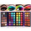 72 Colors Ultra Secret Eyeshadow Palette, 4 in1 Color Board Matte Shimmer Glitter Nude Natural All In One Makeup Palette Blendable Pigmented Make Up Eye Shadow Pallet Gift Kit