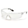 Pyramex Achieva Safety Glasses, Gray Temples/Clear Lens
