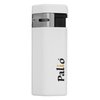 Palio Triple Torch Lighter, Oversized Fuel Tank, Flip-Top Lid, Durable Body, Easy Push Ignition, Triple Jet Flame Power, White