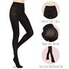 HA WA 2 Pairs Semi Opaque Tights, Winter Control Top 40D Microfiber Leggings for women