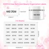 HVSWLY 300 PCS Waterproof Labels for Travel Size Bottles,Clear Bathroom Labels and Beauty Organization Labels,Travel Bottle Labels for Shampoo Conditioner Lotion Cream
