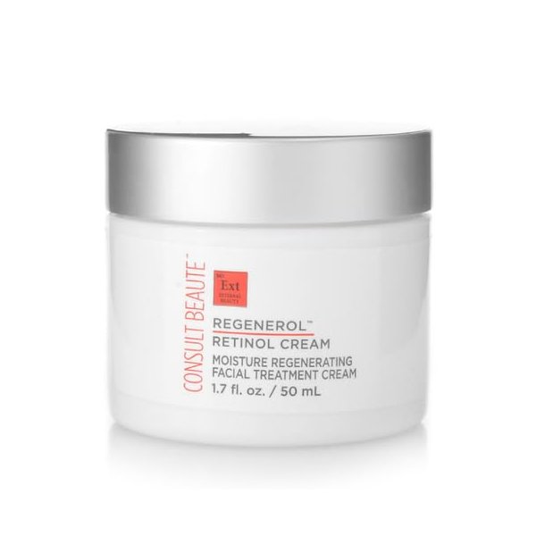 Consult Beaute - Regenerol Retinol Face Cream - Moisture Rich Regenerating Facial Daily Treatment Cream - Visibly Reduce Appearance of Fine Lines and Wrinkles - 1.7 oz.