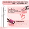 100pcs 180 Grit Small Sanding Bands for Nail Drill with 2pcs 3/32’’ Upgrade Mandrels Bits, Mini Sanding Bands for Nail Drill for Manicure Nail Salon and Nail Enthusiasts Use, Pink