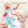 Suction Cup Toy for Baby,3 Pcs Spinning Toy Early Education Bathtub Toy Sea Animals Design Super Suction Intelligence Development High Chair Toys with Suction Cups Toddler Travel Toys Gift...