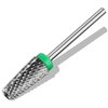 C12rtive 5-IN-1 Tungsten Carbide Bit,Tapered Barrel Electronic Nail Drill Bit for Acrylic Gel Nails Dual Nail Form Remove,3/32 Diameter Nail Bit for E-File Nail Drill(Coarse)