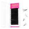 TDANCE Eyelash Extension Supplies Rapid Blooming Volume Eyelash Extensions Thickness 0.05 D Curl 16mm Easy Fan Volume Lashes Self Fanning Individual Eyelashes Extension (D-0.05,16mm)