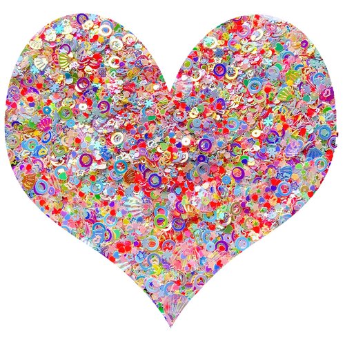 Heart Star Butterfly Craft Sequins Holographic Nail Glitte Confetti Shell Snowflakes Nail Art Holographic Glitter Nail Art Glitter Sequins for Women Girls Nail Decoration(Mixed colors-50G)