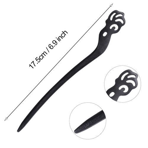 Miayon 10 Pieces Wooden Hair Sticks Chinese Chignon Japanese Hair Chopsticks Wooden Hair Pins for Long Hair Hair Sticks for Buns for Women Girls Handmade Hair Accessories