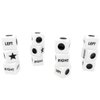 Ahoper Left Right Center Dice Only 12 Dices Left Right Center Dice Game Prime Dice Only（ six Sided ，16mm Standard Size, Easy to Grip）