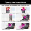 Esctabalt Hair Dryer Attachment, Anti-Flight Flyaway Compatible with Dyson Airwrap Styler HS01 HS05, Ionic Technology, Fast Drying, Fuchsia, Plastic, Heat Resistant, 2 Settings