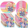 GYSIXGAOSU 40Pack Jojo Siwas birthday Party Supplies include 20 plates, 20 napkins for the Jojo party decoration