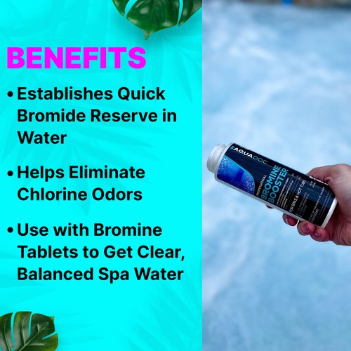 Bromine Booster - Oxidizing Spa Shock to Establish Bromide Reserve - Spa Bromine Hot Tub Chemical & Non-Chlorine Shock for Water Balance with Spa Sodium Bromide for Hottubs - 1lbs Bromide Oxidizer
