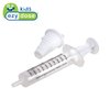 EZY DOSE Kids Baby Oral Syringe & Dispenser Calibrated for Liquid Medicine, Reduce Mess, Easy Way to Orally Administer Medication, 10 mL/2 TSP, Includes Bottle Adapter, Clear, BPA Free