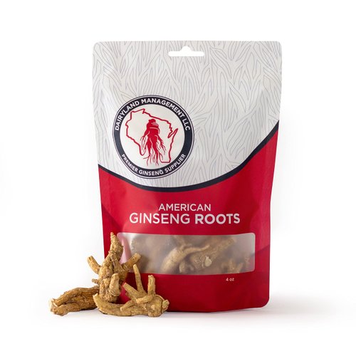 Dairyland American Ginseng Roots 西洋参 - 8 oz Pack of Wisconsin Ginseng Root - Authentic American G...