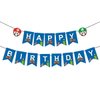 Birthday Banner For Mario, Video Games Birthday Theme Party Supplies,Video Games Birthday Party Decoration
