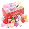 Satkago Mochi Squishys Toys, 25pcs Mini Kawaii Squishies, Easter Basket Stuffers Easter Egg Fillers, Easter Gifts for Kids, Party Favors Supplies for Encanto Birthday for Kids Teens Adults