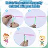 estardaa 200 Pcs Hand Helicopter Set, 100 Propeller+ 100 Rod Bamboo Dragonfly Helicopter Toy, Aero Props Hand Spinner Flying disc Launcher Outdoor Toys Flying Party Gift Favors for Kids 8-12,4-6