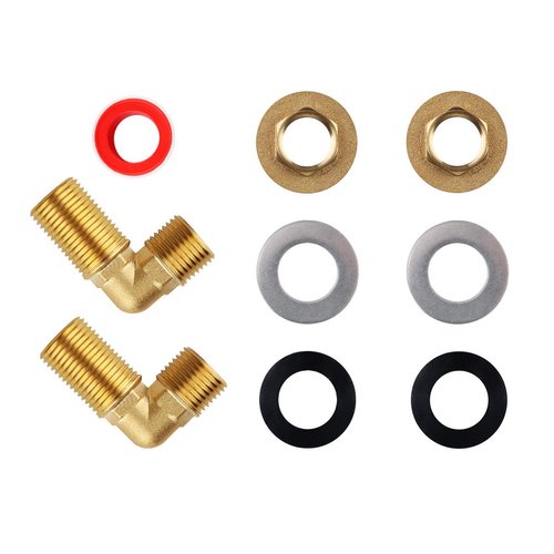 KWODE Commercial Faucet Installation Kit, Wall Mounting Installation Kit for Wall Mount Commercial Kitchen Sink Faucet Backsplash Mount Set on Stainless Compartment Prep & Utility Sink