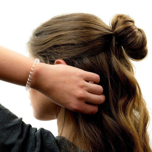 Kitsch Spiral Hair Ties for Women - Coil Hair Ties for Thick Hair | No Crease Hair Tie | Spiral Hair Ties No Damage | Hair Coils & Phone Cord Hair Ties for Thin Hair, Hair Ties Spiral, 8 pcs (Blonde)