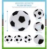 DolliBu Sport Plush Ball - Small Stuffed Sports Balls for Kids, Cute Squishy Soft Ball Toys for Throwing, Playing Catch, Playtime Plush Balls for Bedroom Decor - 3 Inch Soccer Ball