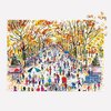 Galison Michael Storrings Fall in Central Park – 1000 Piece Puzzle Fun and Challenging Activity with Bright and Bold Artwork of Central Park During Autumn for Adults and Families