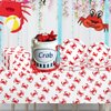 Lcnjscgo 3PCS Crab Party Tablecloths Sea Animals Party Supplies Crab Party Decorations Tablecloth for Summer Seafood Dining Kitchen Decoration