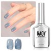 GAOY Jelly Nude Blue Gel Nail Polish, 16ml Sheer Neutral Translucent Soak Off Gel Polish, UV Light Cure for Nail Art DIY, 1722 Hazy Blue