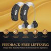 Behind the Ear Sound Amplifier - BTE Hearing Ear Amplification Device and Digital Hearing Aids for Seniors PSAD for the Hard of Hearing, Noise Reducing, Black, By MEDca
